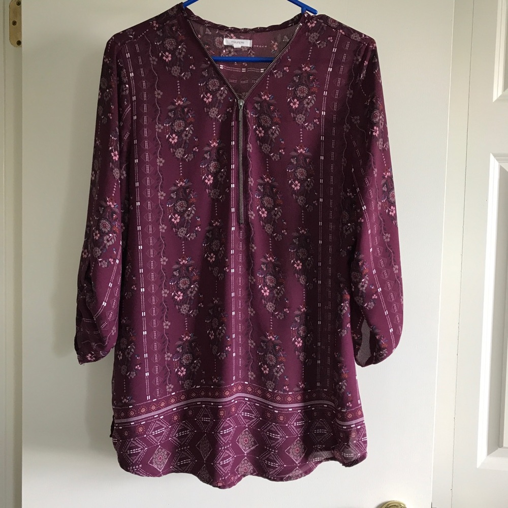 Gorgeous Maroon Patterned Tunic